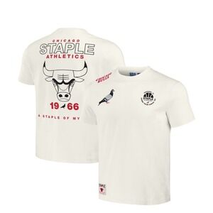 Chicago Bulls NBA x Staple Home Team T-Shirt - Cream